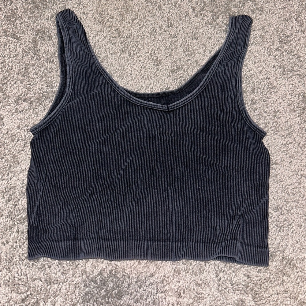 S/M One Step Up black tank top.